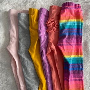 6 pair Girls Legging Bundle (12-18mth)